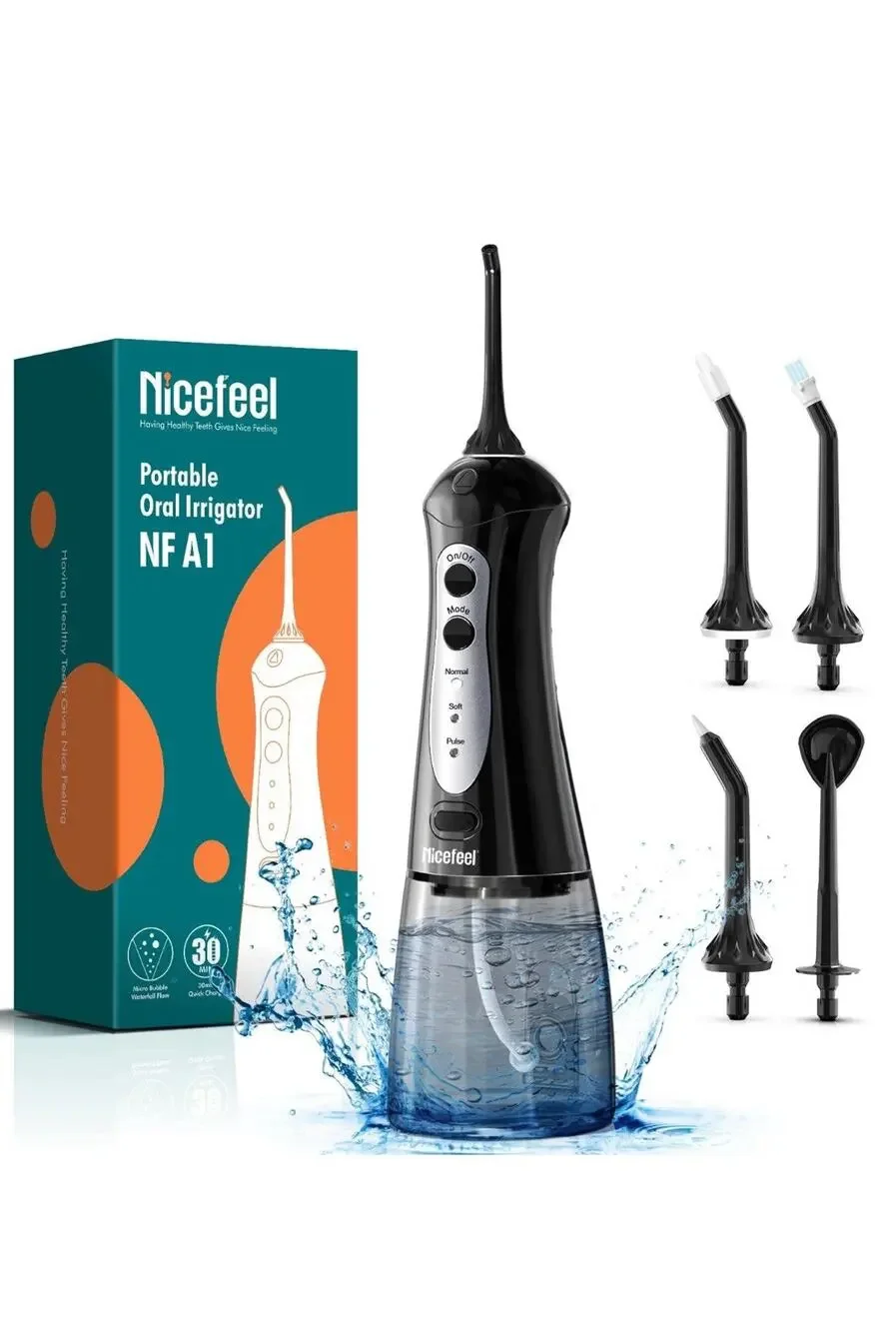 Cordless Water Flosser Dental Oral Irrigator Travel Friendly Teeth Cleaner Pro